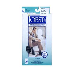 Jobst For Men 20-30 Xlg,Full Calf,Closed Toe,Blk 1 Each