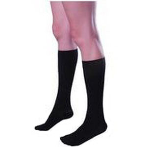 Opaque Knee-High Firm Compression Stockings Medium, Black 1 Each