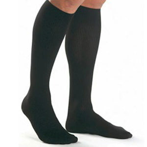 Men's Knee-High Ribbed Compression Socks X-Large, Black 1 Each