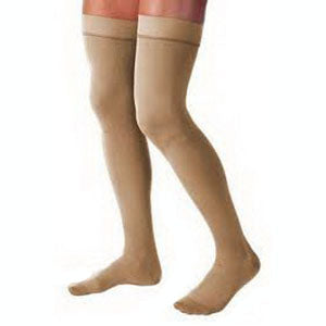 Jobst For Men,Thigh,15-20mm,Ribbed,Large,Khaki 1 Each