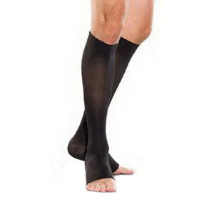 UltraSheer Women's Knee-High Moderate Compression Stockings Medium, Black 1 Each