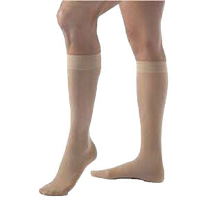 UltraSheer Women's Knee-High Firm Compression Stockings Small, Natural 1 Each