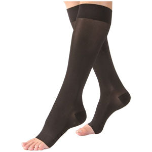 UltraSheer Knee-High Compression Stockings, Large, 30-40 mmHg, Classic Black 1 Each