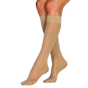 UltraSheer Women's Knee-High Extra-Firm Compression Stockings Medium, Natural 1 Each