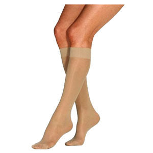 Jobst Ultrasheer Knee-High, 20-30 mmHg, Open Toe, Petite, Medium, Natural 1 Each