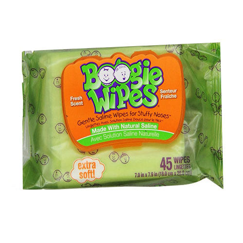 Boogie Wipes Saline Nose Wipes Fresh Scent 45 Pack