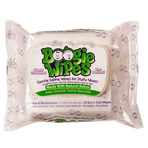 Boogie Wipes Unscented Saline Nose Wipes 90 Pack