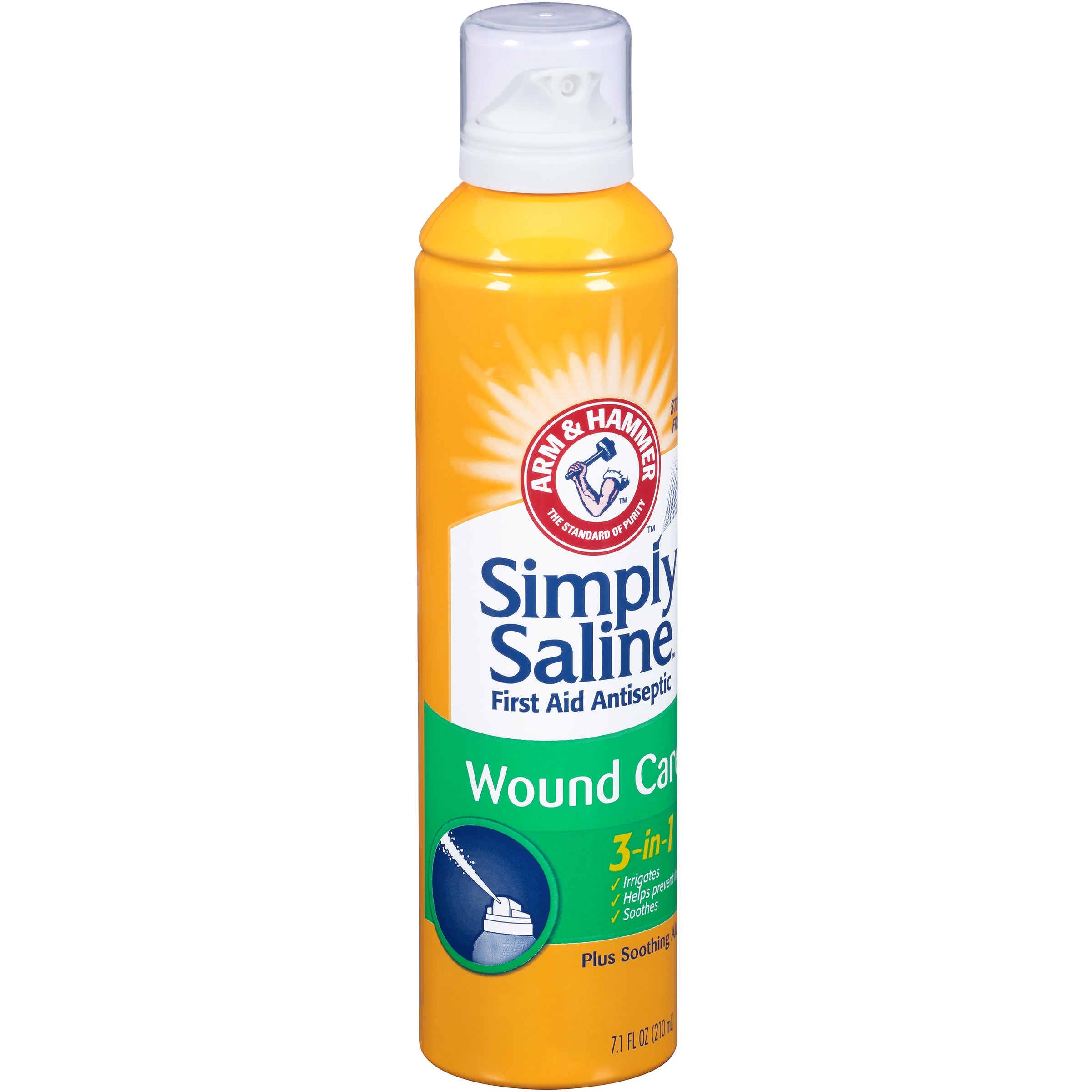 Simply Saline 3-in-1 Wound Wash, Pressurized Saline Spray Can, 7.1 oz 1 Each