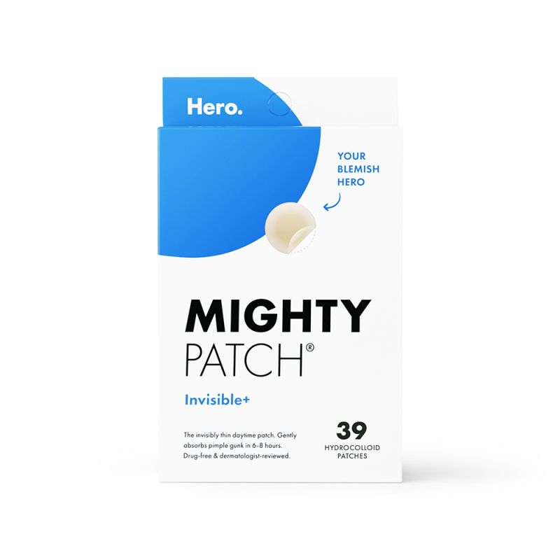 Hero Cosmetics Mighty Patch Acne Patches, Invisible+, 39 ct 39 Box