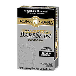 Trojan Supra BareSkin Lubricated Condom 6 Count
