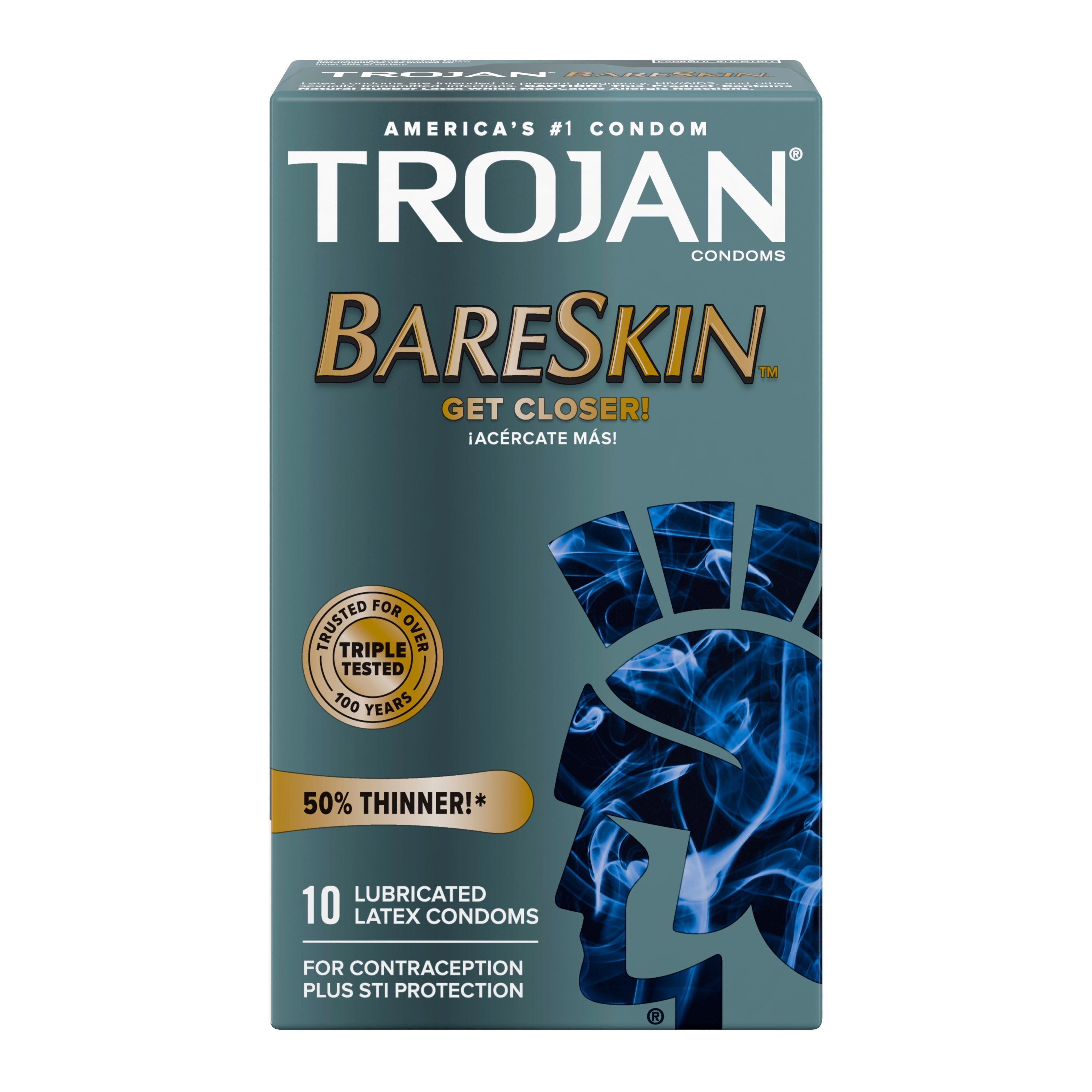 Trojan Sensitivity Bareskin Lubricated Condom (10 Count) 10 Each