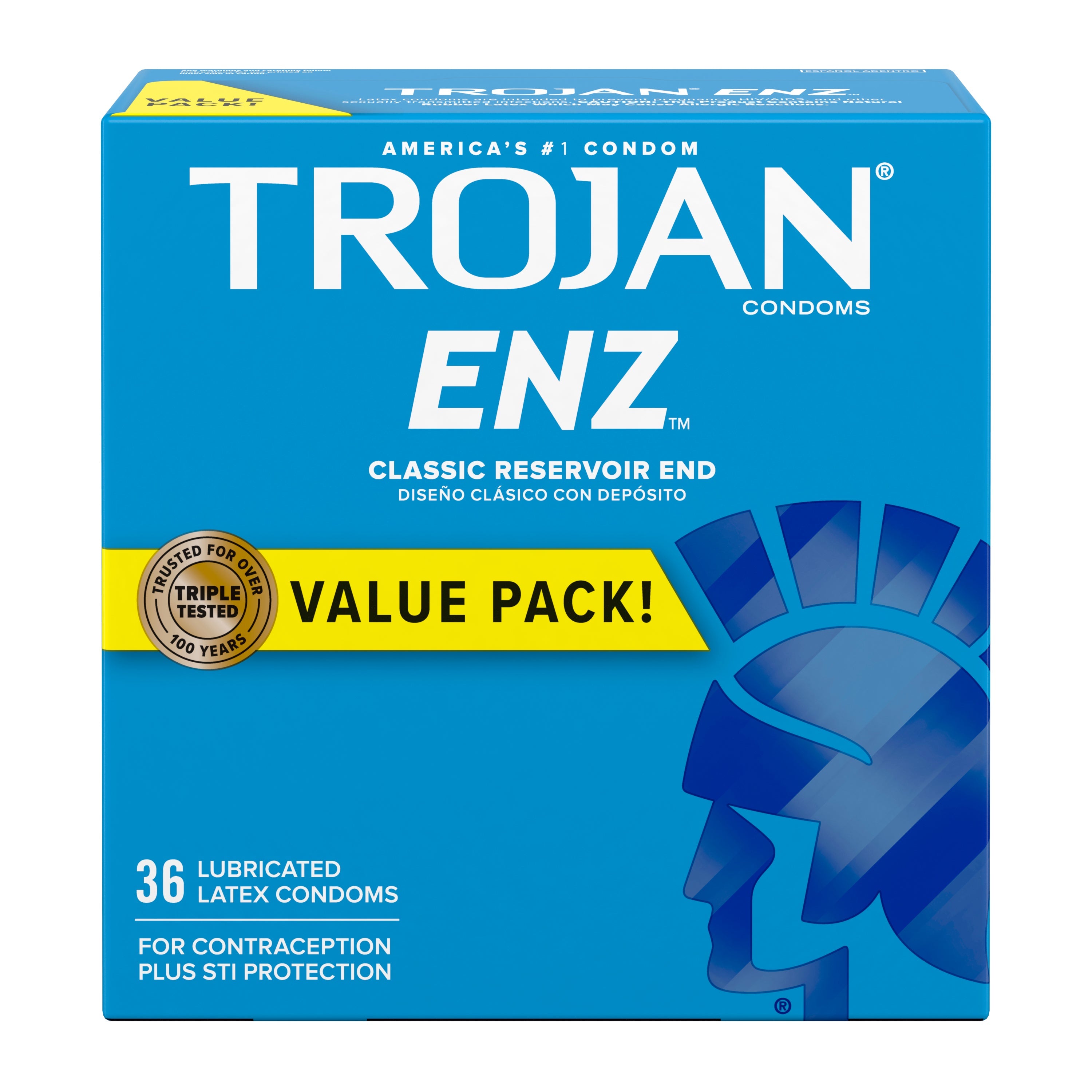 Trojan ENZ Lubricated Condom (36 Count) 36 Box