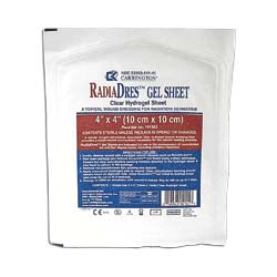 RadiaCare Gel Sheet Dressing 4" x 4" 10 Box