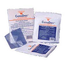 CarraDres Clear Hydrogel Sheet Dressing 4" x 4" 10 Box