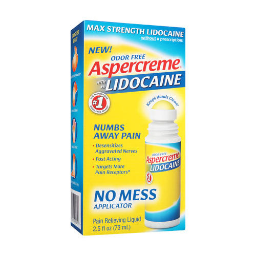 Aspercreme No Mess Roll-On with Lidocaine, 2.5 fl. oz. 1 Each