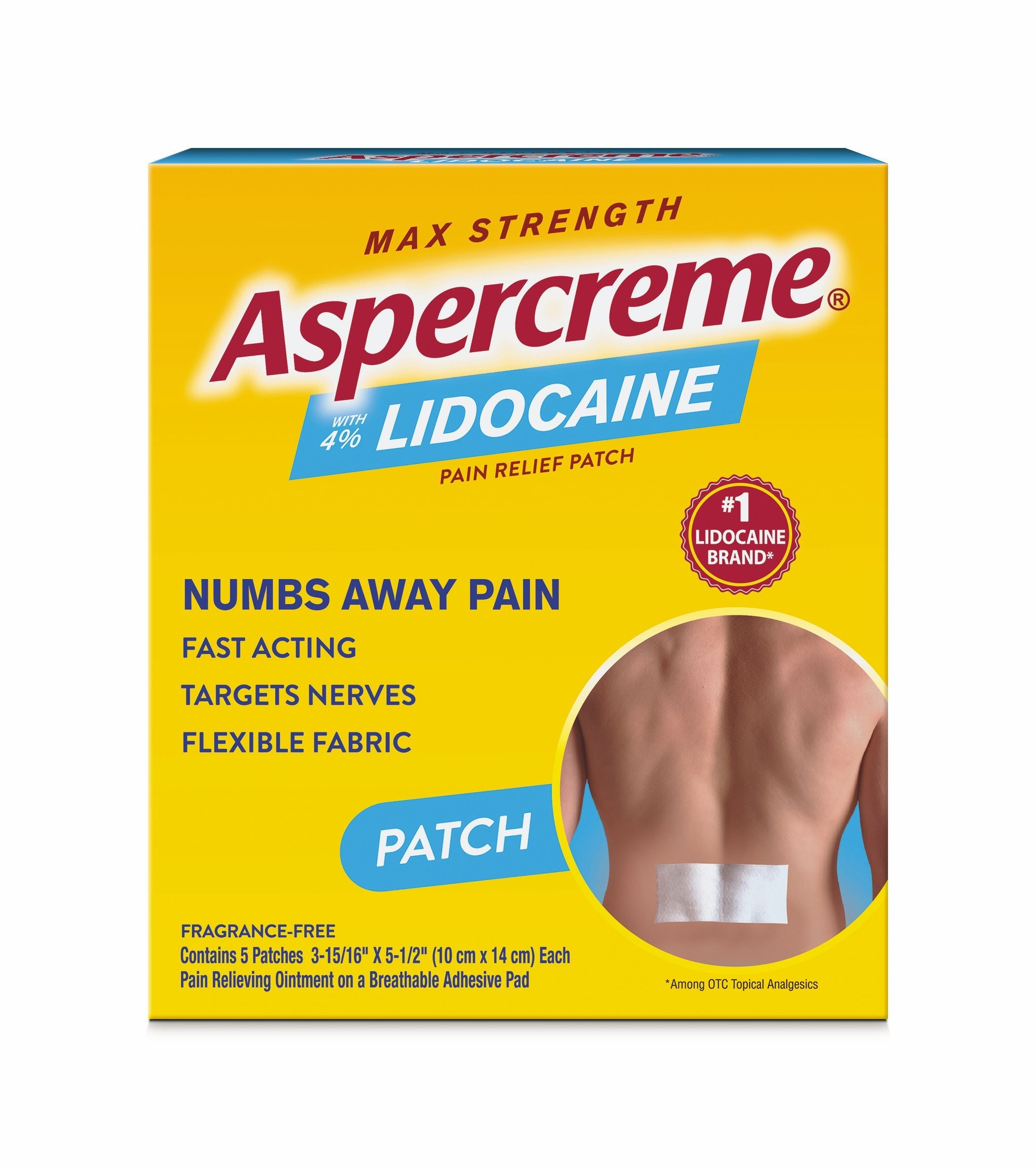 Aspercreme with Lidocaine Patch, 5 ct. 1 Each