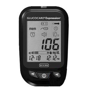 Glucocard Expression Blood Glucose Meter, Black 1 Each