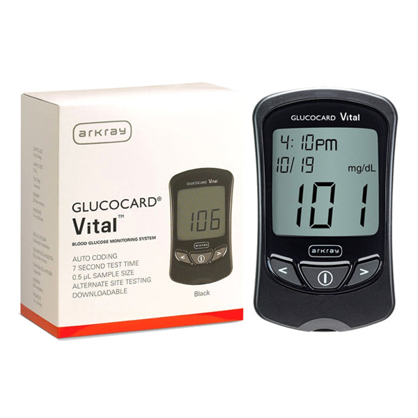 Glucocard Vital Blood Glucose Meter Kit, Black 1 Each