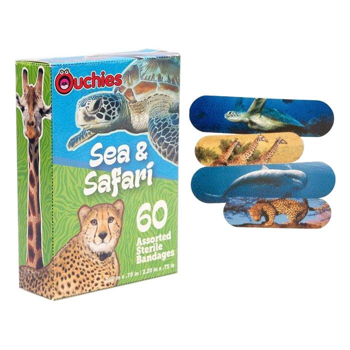 Ouchies Sea and Safari Bandages 60 ct 60 Box