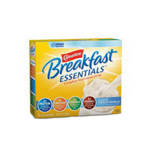 Carnation Instant Breakfast Essentials Classic French Vanilla Flavor Powder Mix 9 oz., Retail 10 Box