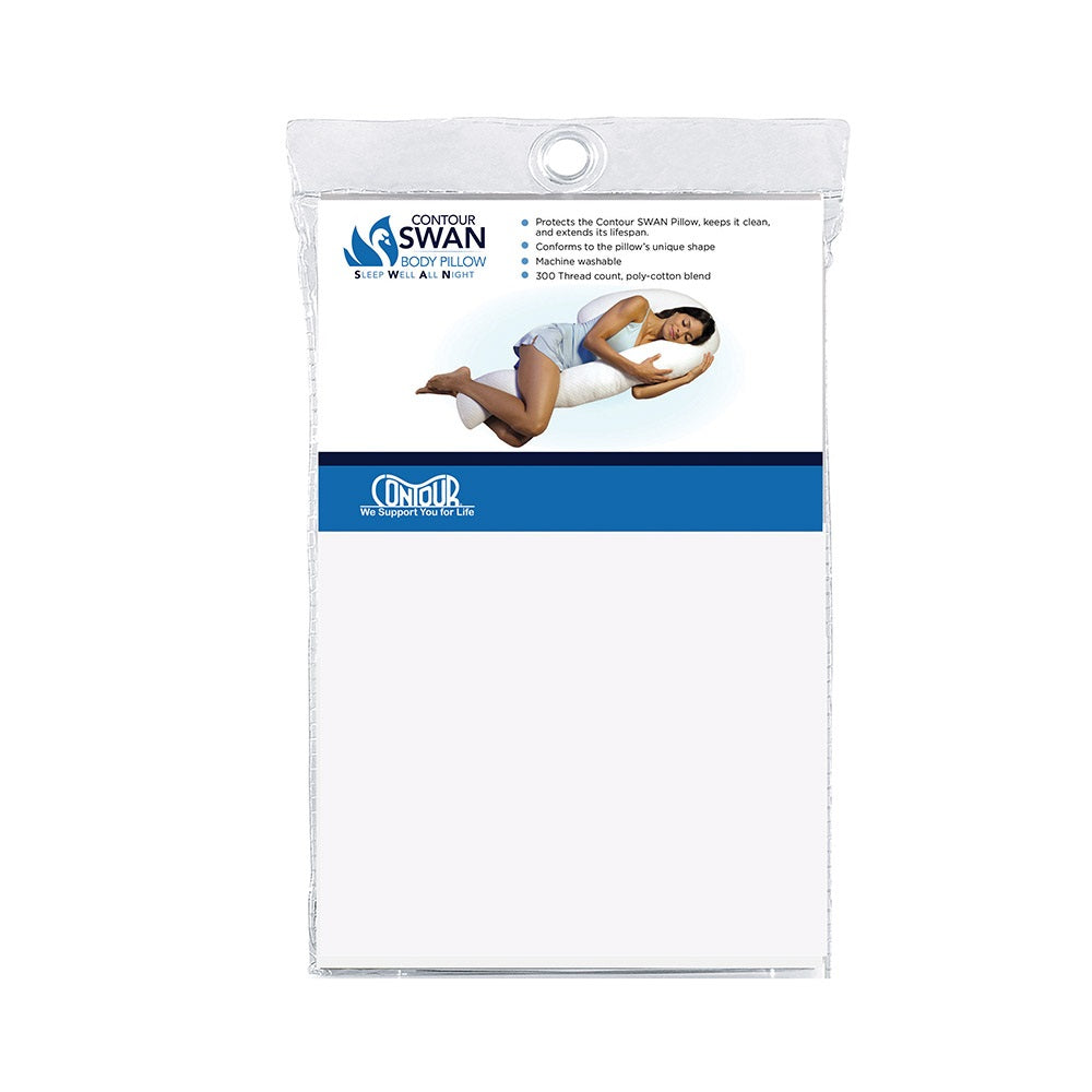 Contour SWAN Body Pillowcase, White 1 Each