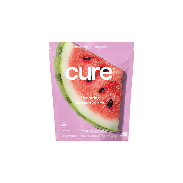 Cure Hydrating Electrolyte Mix Pouch, Watermelon, 14 ct 1 Each