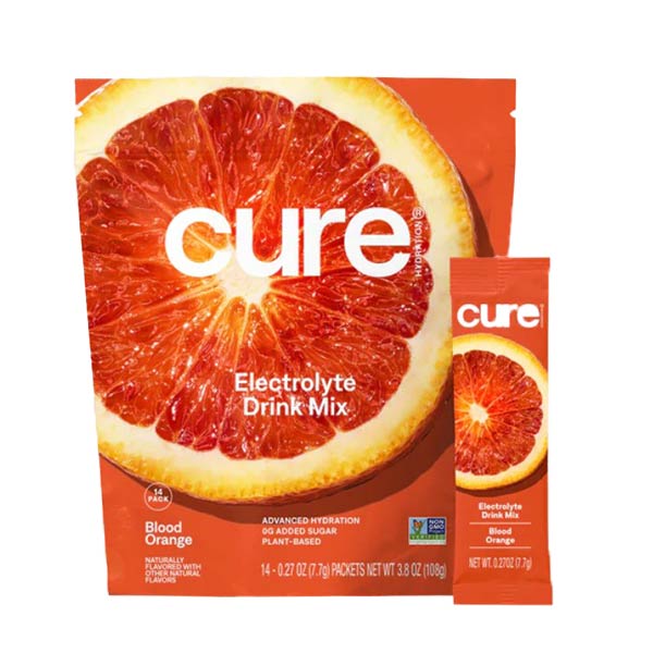 Cure Hydrating Electrolyte Mix Pouch - Blood Orange, 14 ct 1 Each
