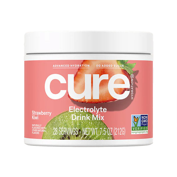 Cure Hydrating Electrolyte Mix Jar - Strawberry Kiwi, 28 ct 1 Each