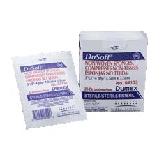 Dusoft Sterile Non-Woven Sponge 3" x 3", 4-Ply 25 Pack