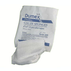 Ducare Non-Sterile Gauze Sponge 2" x 2", 8-Ply 200 Pack