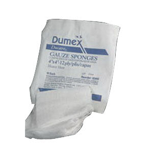 Ducare Non-Sterile Woven Gauze Sponge 8" x 4", 12-Ply 200 Pack