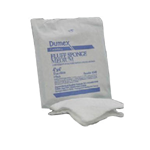 Gazetex 100% Cotton Non-Sterile Fluff Sponge 7-3/4" x 8-3/4", 6-Ply 100 Pack