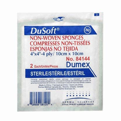 DuSoft Non-Sterile Non-Woven Sponge, 4" x 4", 4-Ply 200 Pack