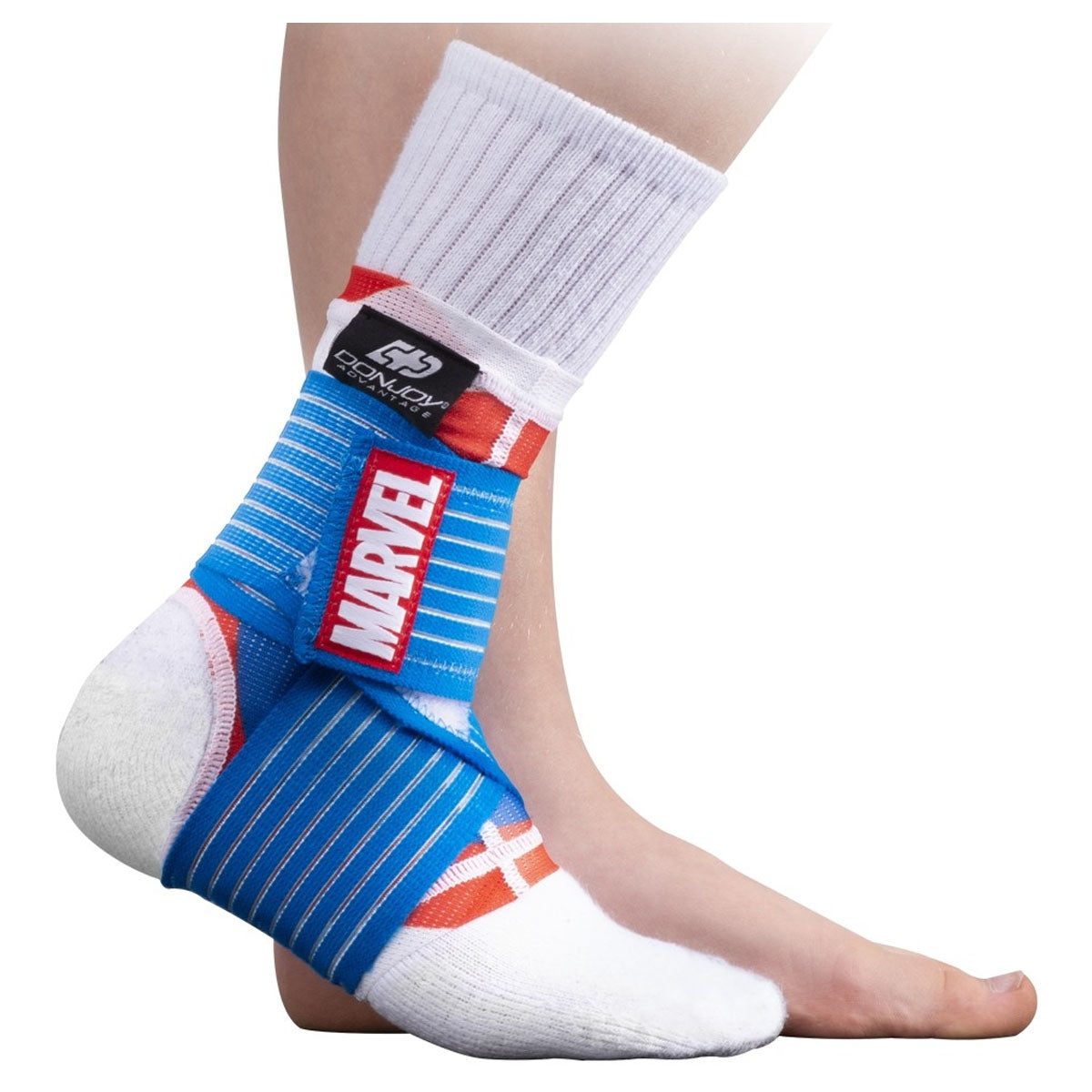 DonJoy Advatange Marvel Figure 8 Ankle Support, Youth, Captain America 1 Each