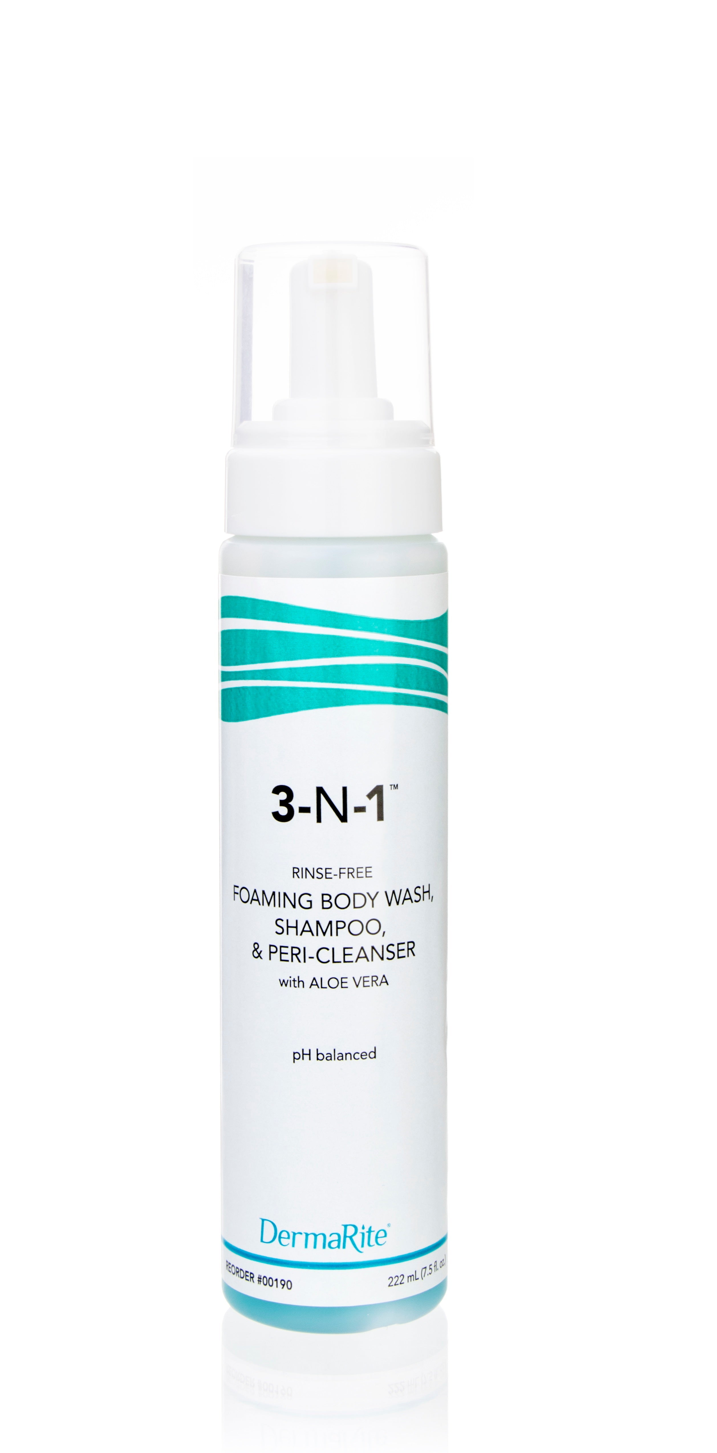3-N-1 No-Rinse Cleansing Foam  7.5 oz. Bottle 1 Each