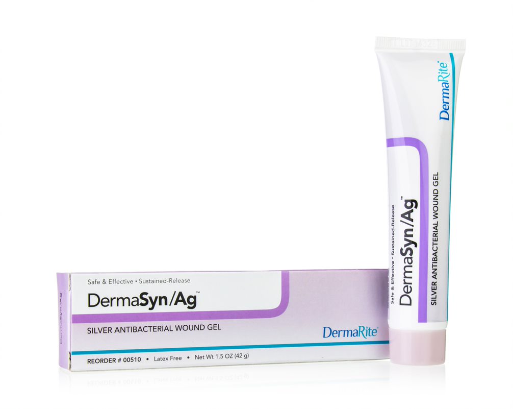 DermaSyn Ag Silver Antibacterial Wound Gel, 1.5 oz 1 Each