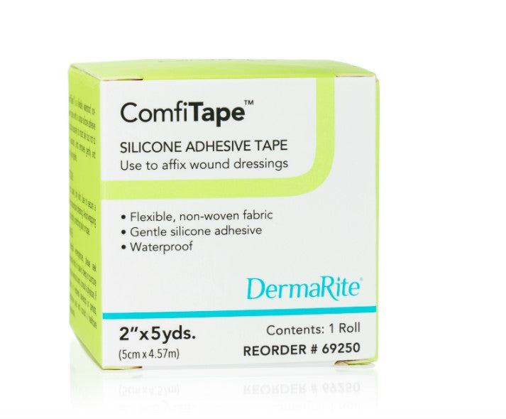 ComfiTape Silicone Adhesive Tape, 2" x 5 yds 1 Box