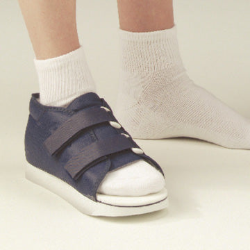 Post-Op Shoe, Navy Canvas Rubber, Loop-Lock, Female, Medium 1 Each