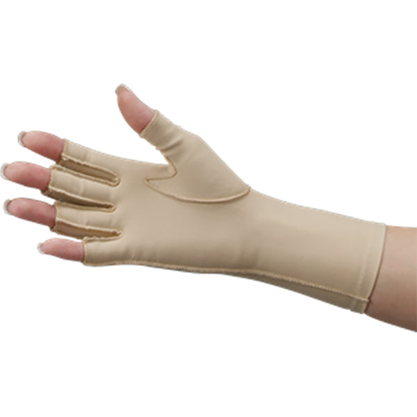 DeRoyal Edema Glove, 3/4" Finger Over Wrist, Right, Champagne, Medium 1 Each