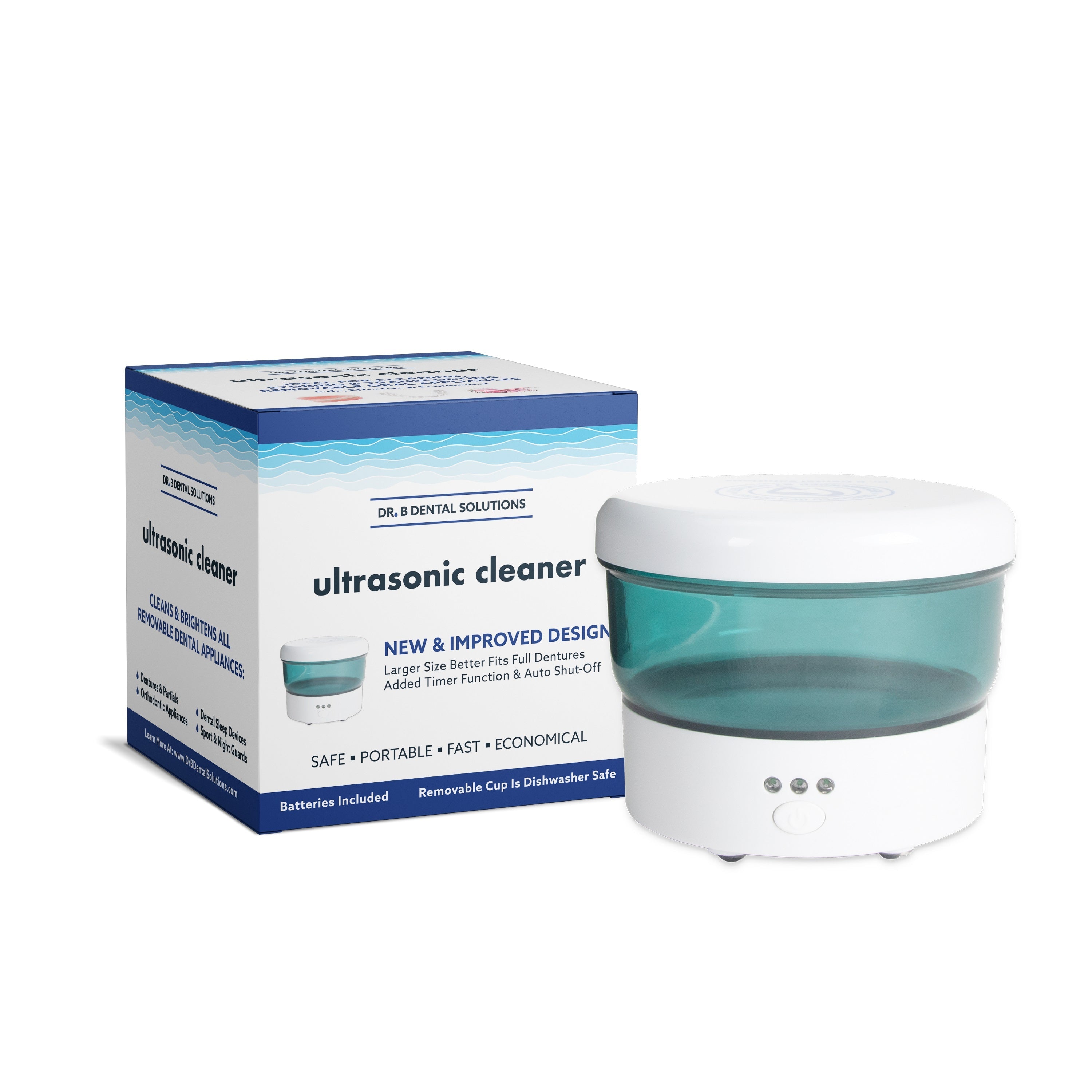 Dr. B Sonic Cleaner Vibrating Denture Bath 1 Each