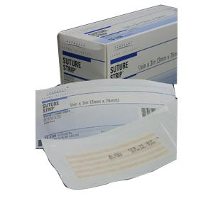 Suture Strip Flexible Wound Closure Strip 1/4" x 3" 50 Box