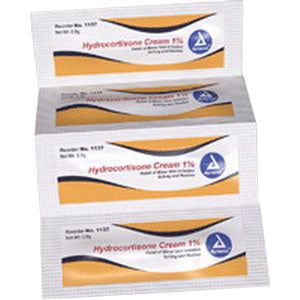 1% Hydrocortisone Cream, 8/9 g Foil Packet 144 Box