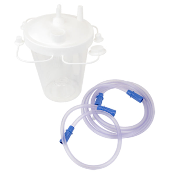 Dynarex Suction Canister with Float Valve and Tubing, Disposable, 800cc 1 Each