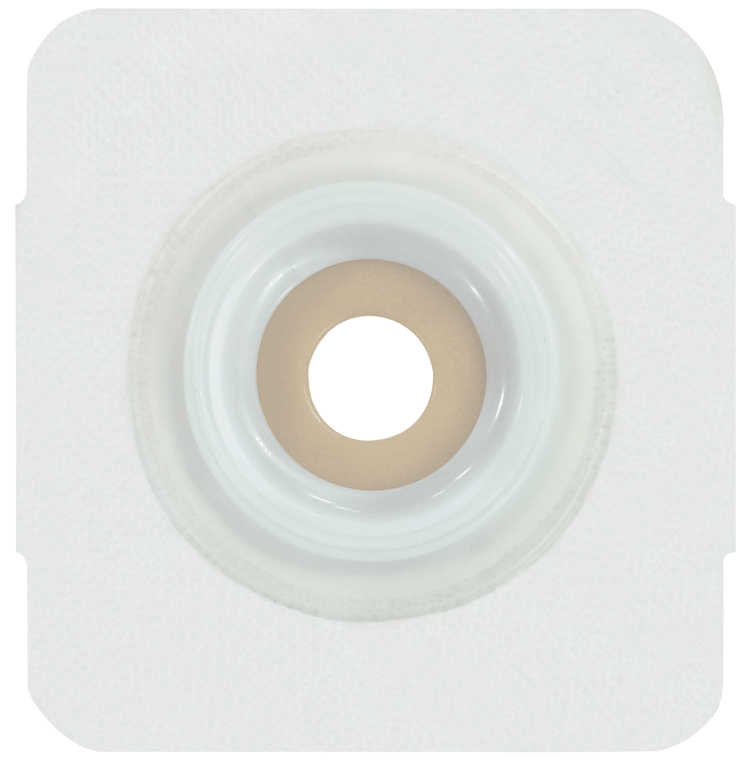 Securi-T USA Extended Wear Convex Pre-Cut 3/4" Wafer White Tape Collar (4" x 4") 5 Box