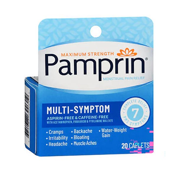 Pamprin Multi-Symptom Caplets, 20 ct. 1 Each