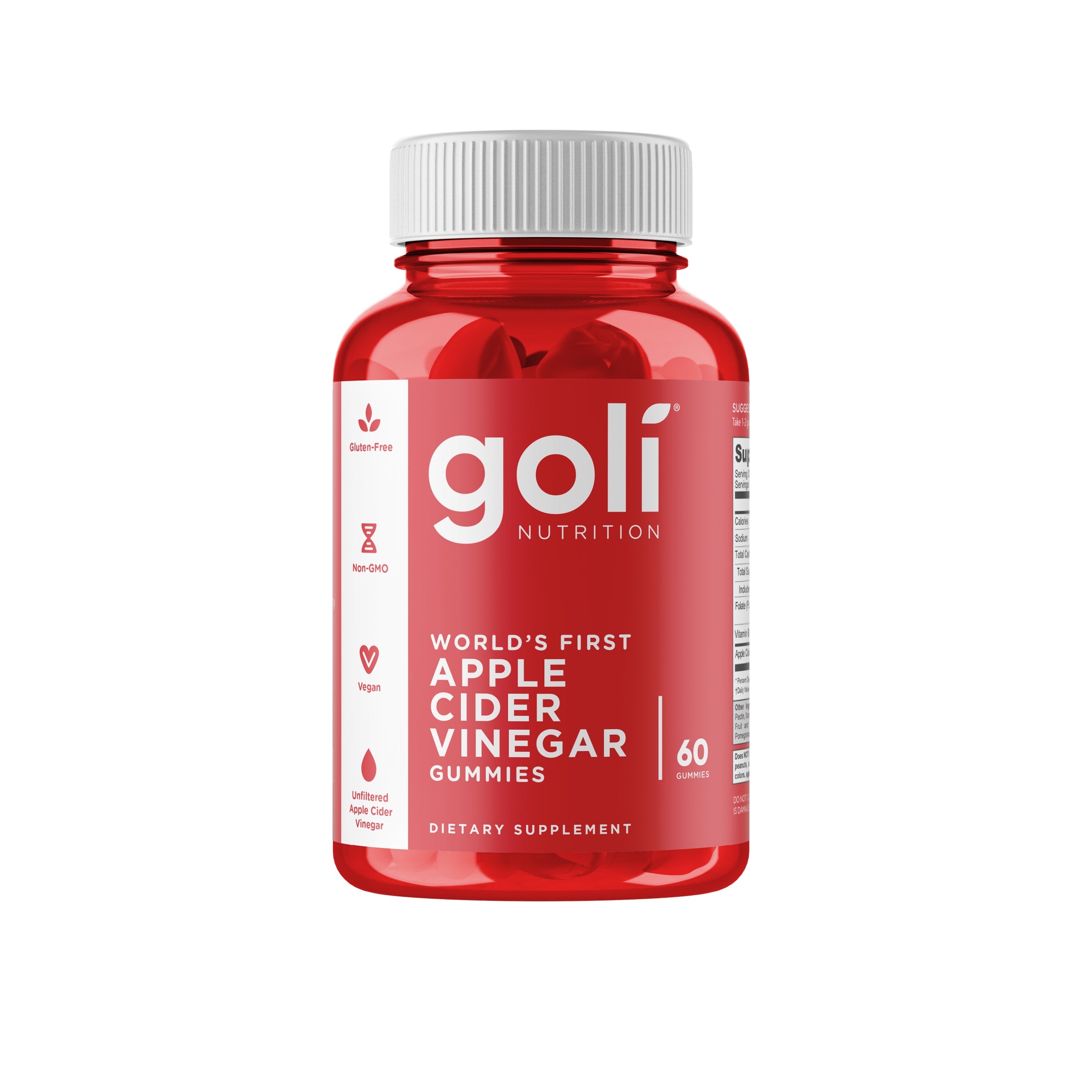 Goli Apple Cider Vinegar Gummies, 60 ct 1 Each