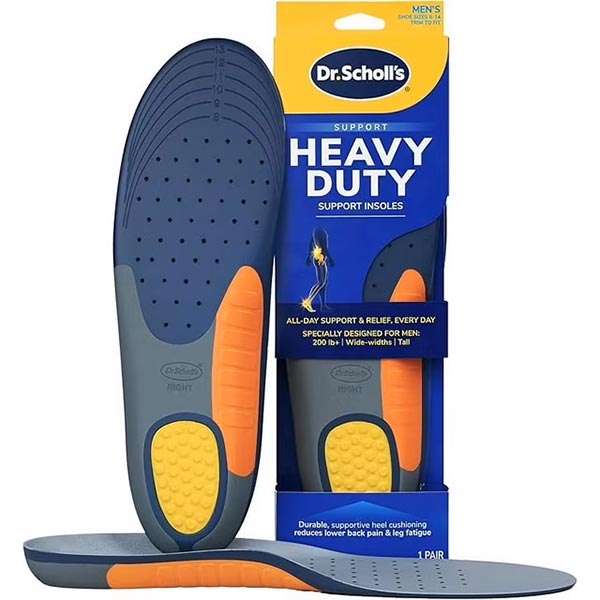 Dr. Scholl's Pain Relief Orthotics for Heavy Duty Support, One Pair 2 Pack