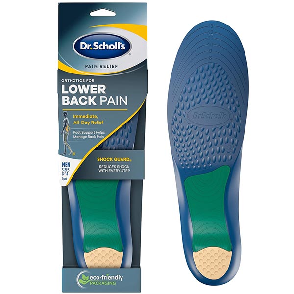 Dr. Scholl's Pain Relief Orthotics Lower Back Pain, Men 2 Pack