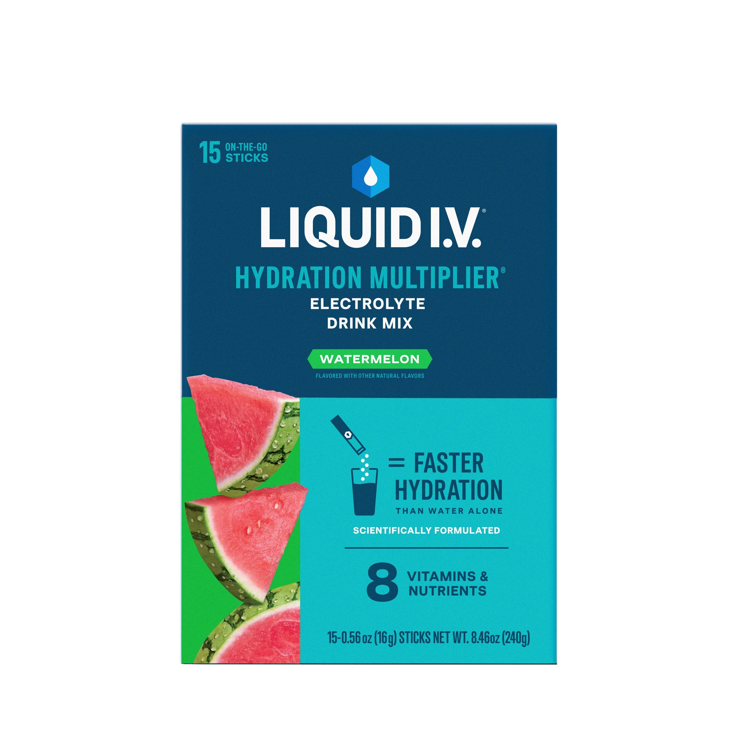 Liquid IV Electrolyte Drink Mix, Watermelon, 15 ct 15 Box