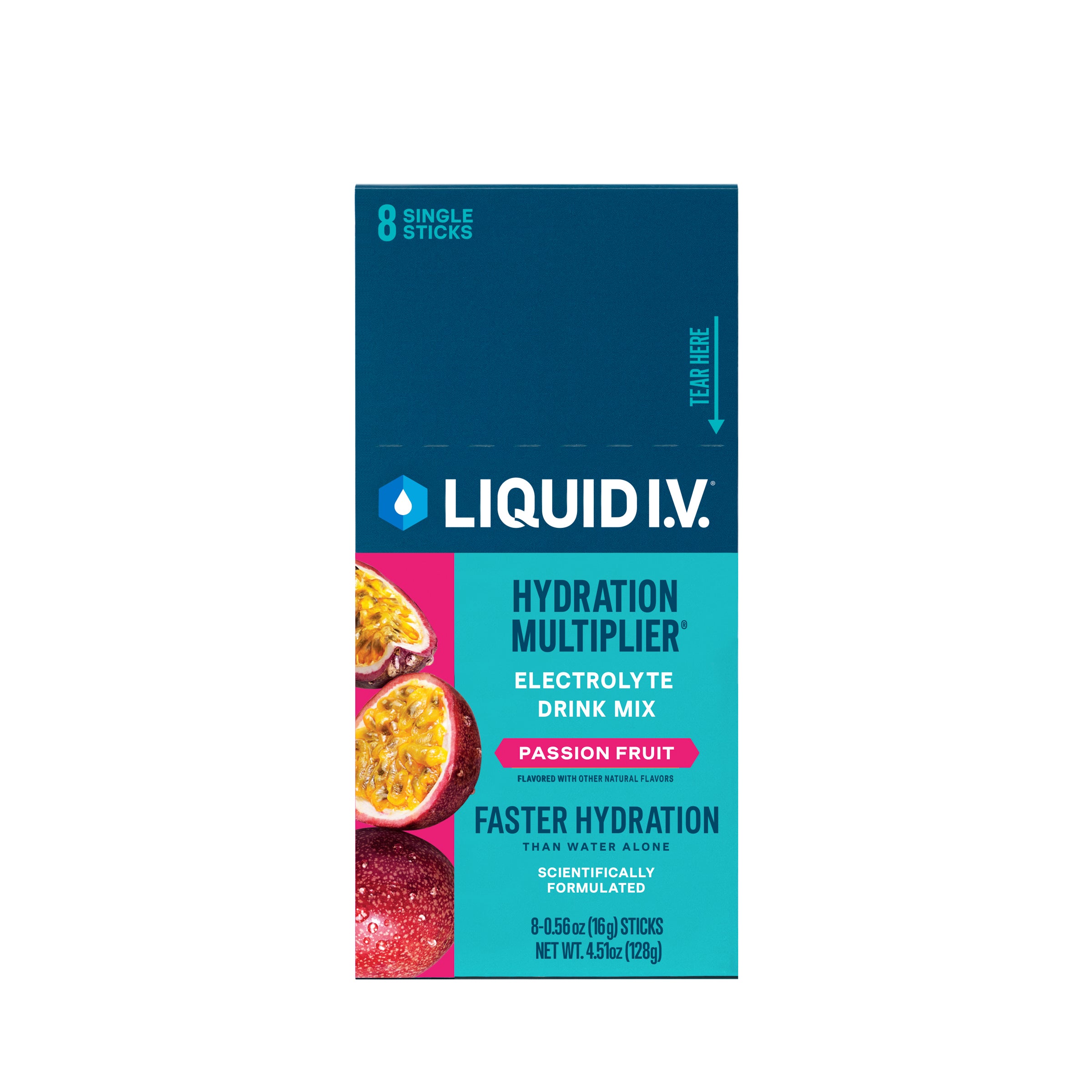 Liquid I.V. Passion Fruit Singles, 8 ct 8 Box